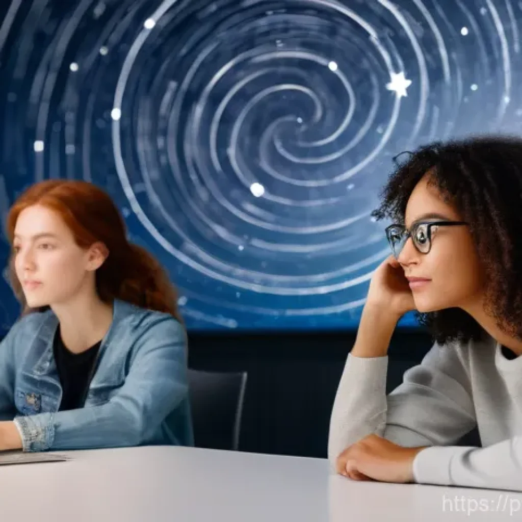 시민과학 프로젝트의 동기 부여 기법 - **Prompt 1: The Cosmic Explorer**
    "A young adult, ethnically diverse and dressed in comfortable,...