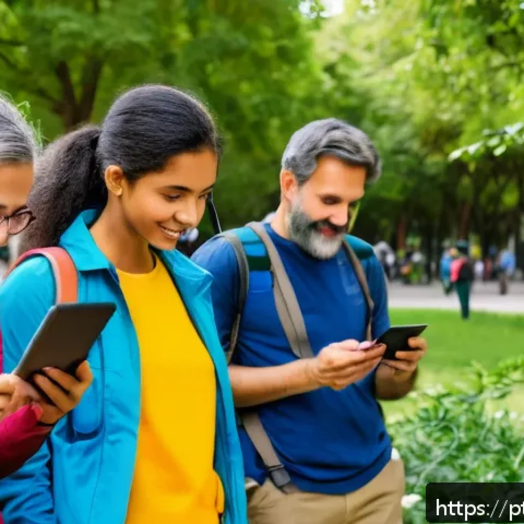 시민과학 프로젝트와 통합적 접근 - A vibrant urban community event focused on citizen science biodiversity monitoring, featuring divers...