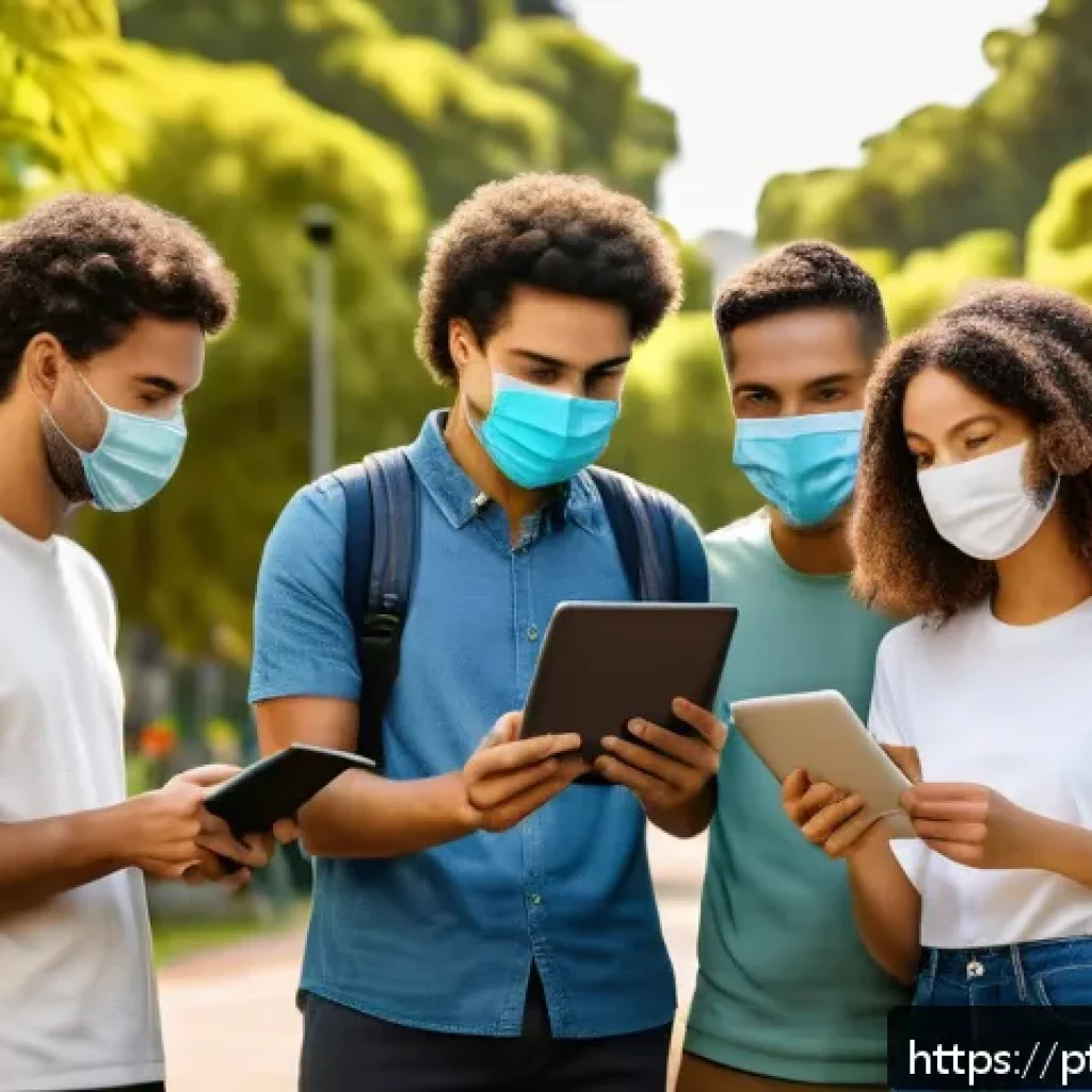 시민과학 프로젝트의 데이터 보호 규정 - A diverse group of Brazilian citizen scientists collaborating outdoors in a vibrant urban park, wear...